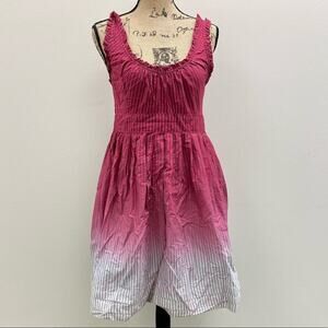 CONVERSE one star cotton sleeveless pink ombre sundress‎